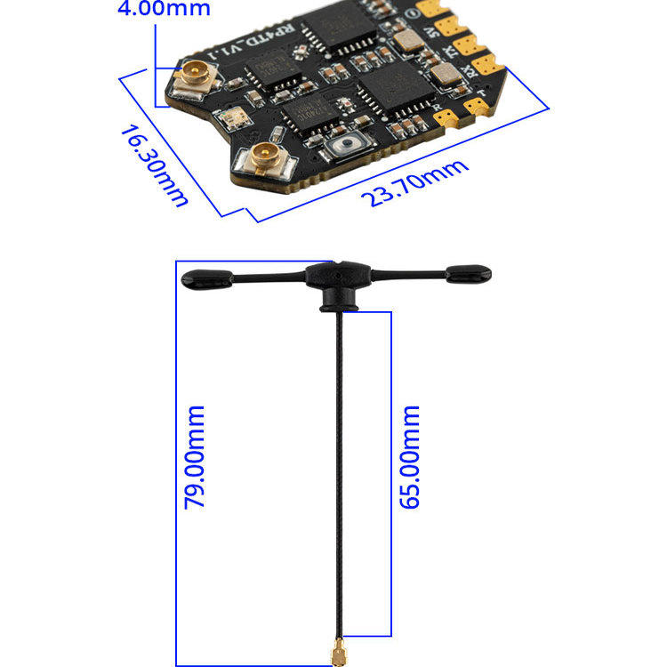 RadioMaster RP4TD ExpressLRS 2 - Skyzone Sky04O Pro Fpv Goggles のレビューと価格